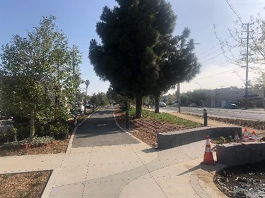 Photograph of last stage of Culver Blvd Realignment and Stormwater Project