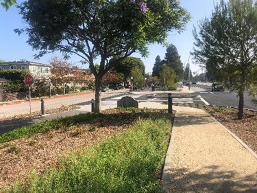 Photograph of last stage of Culver Blvd Realignment and Stormwater Project