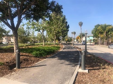 Photograph of last stage of Culver Blvd Realignment and Stormwater Project