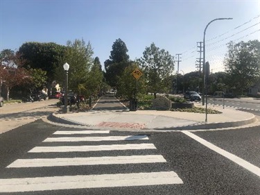 Photograph of last stage of Culver Blvd Realignment and Stormwater Project