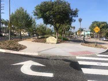 Photograph of last stage of Culver Blvd Realignment and Stormwater Project