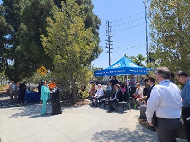 Speaker at Culver Blvd Project Opening 2022-06-30