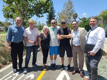 Group celebrating at Culver Blvd Opening Event 2022-06-30