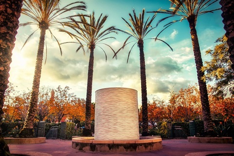 Culver Current Public Arts Day with Palm Trees