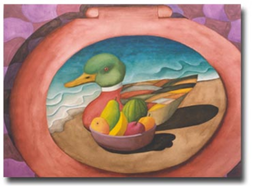 Duck and Fruits