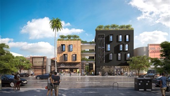 Rethink project rendering across the street