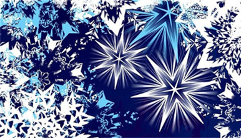 Graphic snowflakes