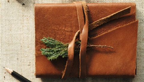 Leather Journal with Pencil