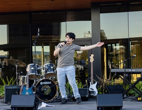 Jazz Hands For Autism Singer on Stage