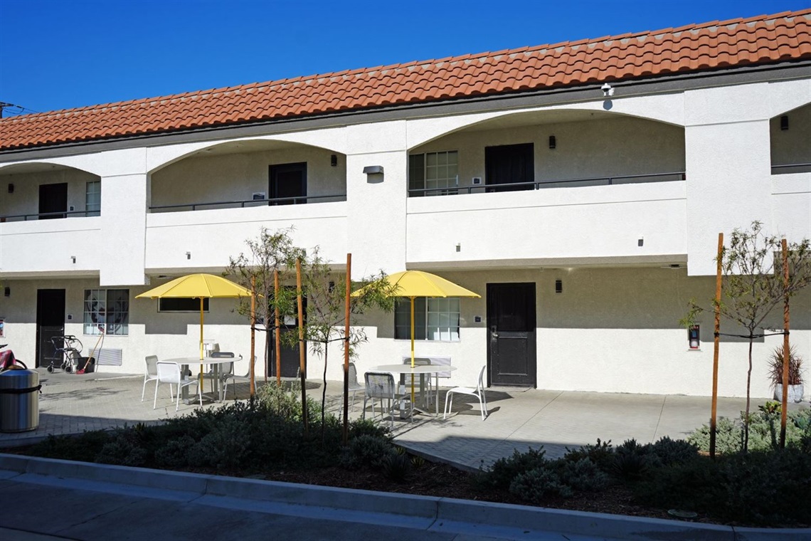 Photo of Project Homekey Permanent Housing side