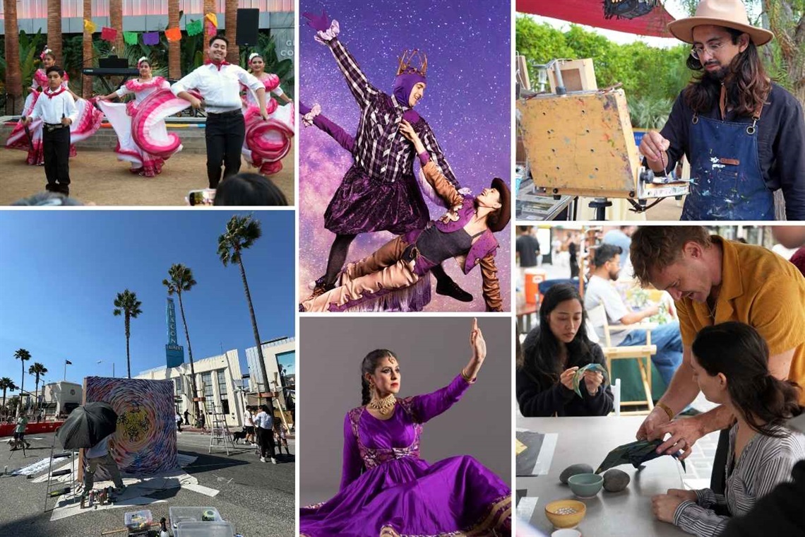 Collage of various performances