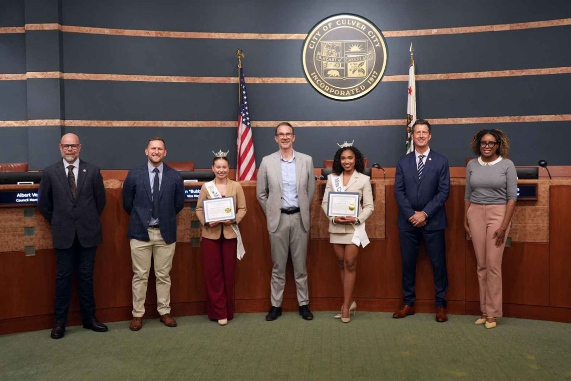Miss Teen Culver City and Miss Culver City Commendation Photo