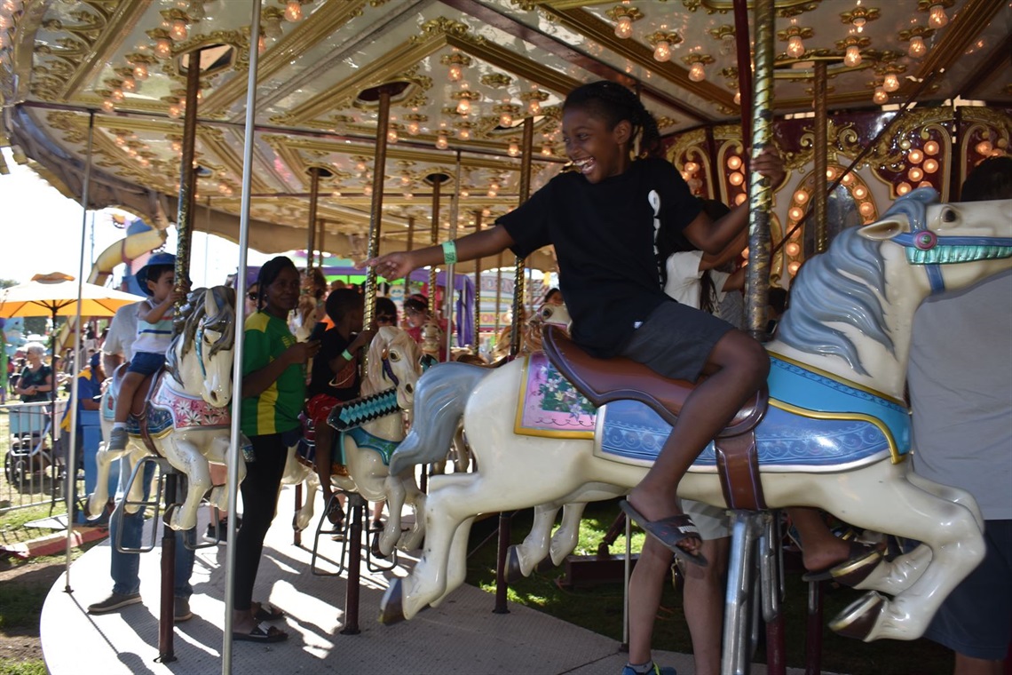 Girl on Merry-Go-Round 