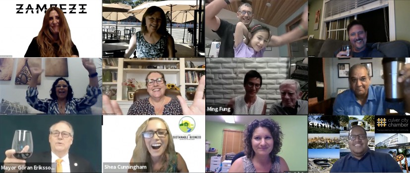 Screenshots of Sustainable Certification virtual event October 15, 2020