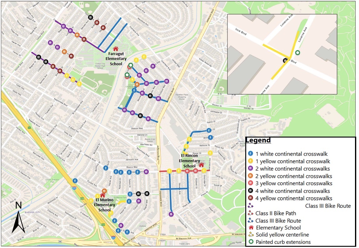 Striping Project Map