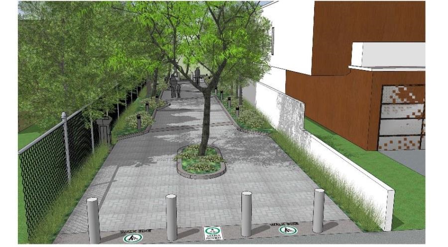Rendering: Farragut Connector Concept 1