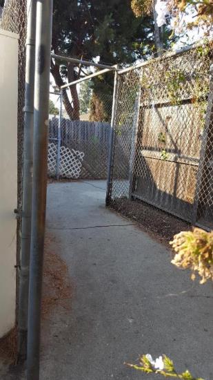 Photograph of Farragut Connector pathway prior to construction in 2024-25.