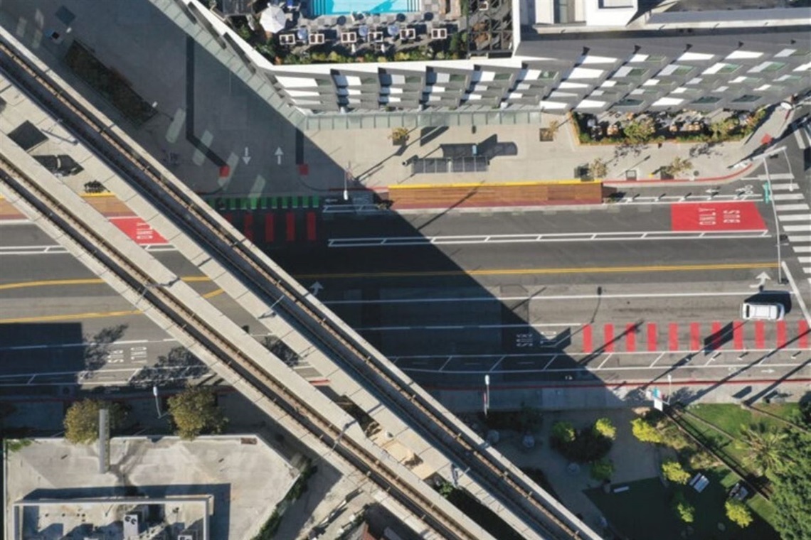 Top down photo of MOVE Culver City on Washington Blvd