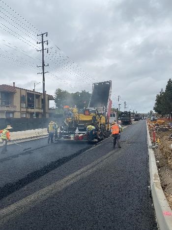 Street view of Culver Boulevard Realignment and Stormwater Retention Project on 05-10-21